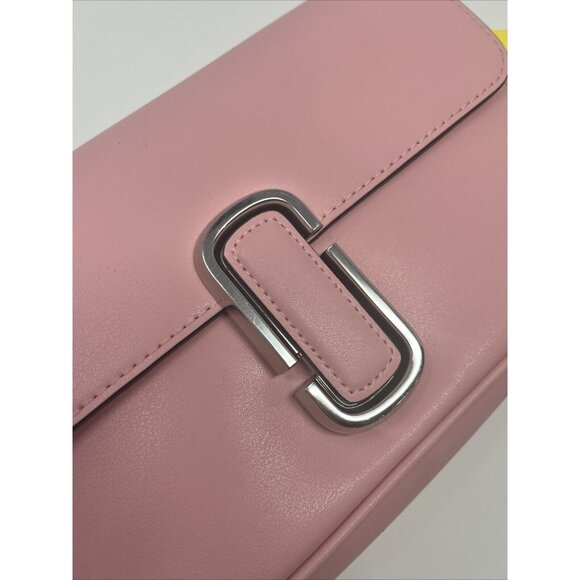 Marc Jacobs The J Pink Quartz Smooth Leather Shoulder Crossbody Handbag Purse - Picture 12 of 14